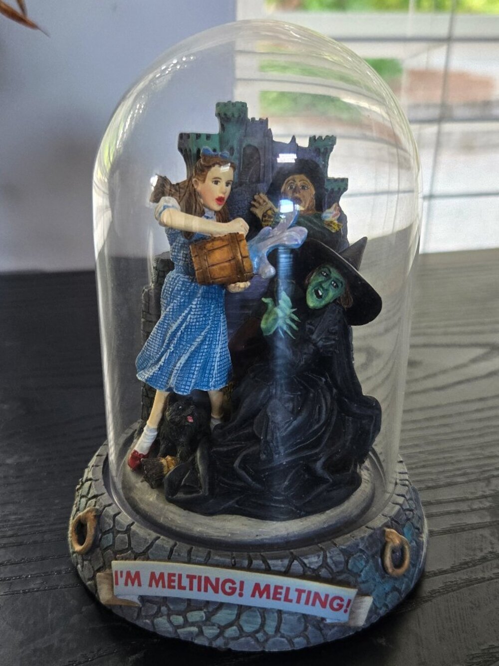 Limited Edition The Wizard Of Oz 1997 Domed Music Box I'm Melting! Melting!